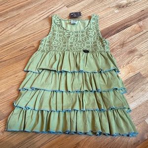 NWT- Matilda Jane sleeveless, tunic length top-size 12-green-love it!